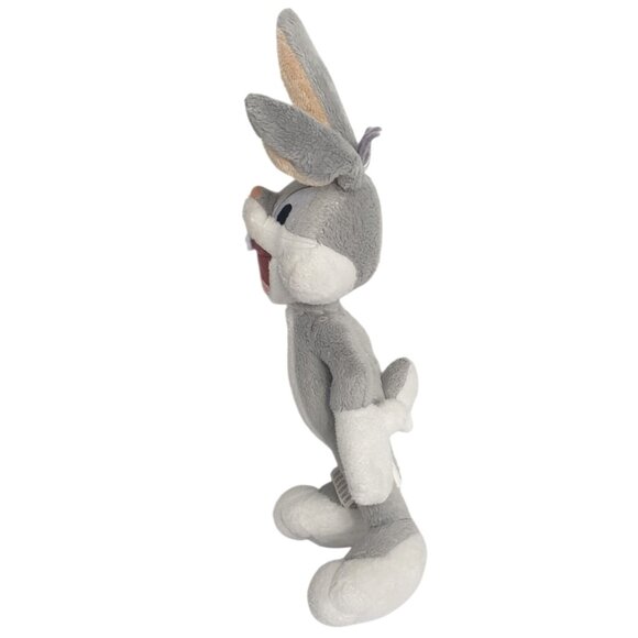 Six Flags Bugs Bunny 11"Plush Bendable Ears 2019 Toy Warner Bro Looney Tunes - Picture 2 of 7